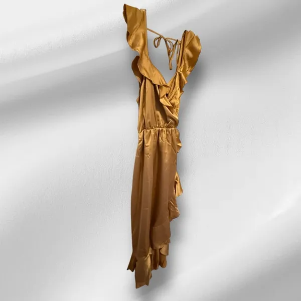 Show Me Your MuMu Samantha Ruffle Wrap Dress nwt - Image 3