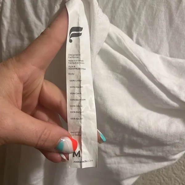✨Fabletics Micah Muscle White Sz Medium Tank✨ - Image 8