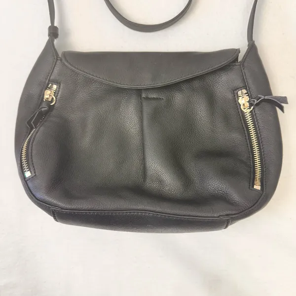 Vince Camuto Crossbody Women's Leather Black Bag Shoulder Purse Classic Pebbled - Image 10