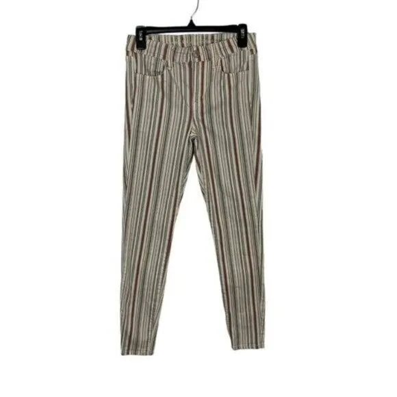 American Eagle Jeggings Jeans‎ 4 Striped Stretch High Rise Casual Chic - Image 2