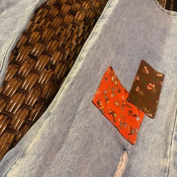 Patchwork Jeans by Cider Size L - Image 4