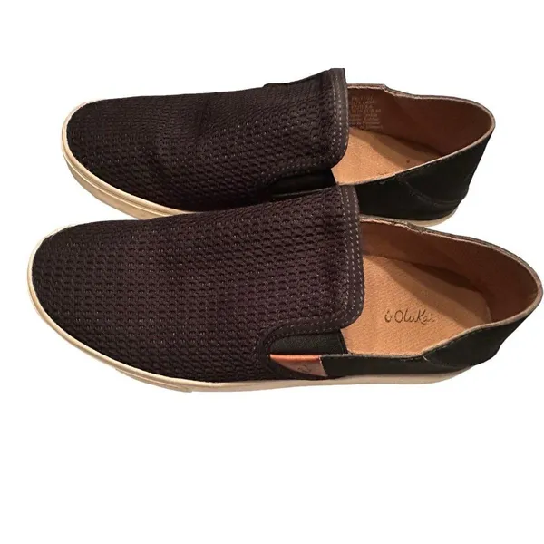 Olukai Pehuea Women’s Slip‎ On Sneakers Black Sz 10 Great Condition #S48-8 - Image 2
