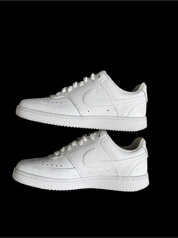 Nike Court Vision Low Top White Sneakers Men’s Size 7 - Image 6