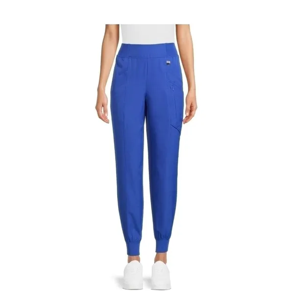 Cuddl Duds Womens Joggers Size XS Metro Blue Scrub Anti-Bacterial Healthcare - Image 3