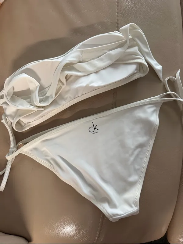 Calvin Klein Women’s Bikini Set White - Size M - SET - Image 2