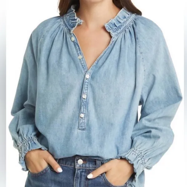 Citizens Of Humanity Light Blue Denim Tunic - Image 2