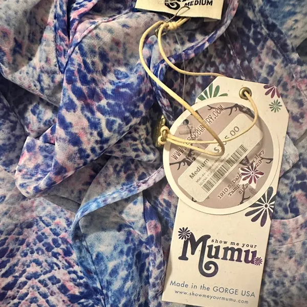 Show Me Your Mumu halter crop top Selena women medium retro eclectic festival - Image 5