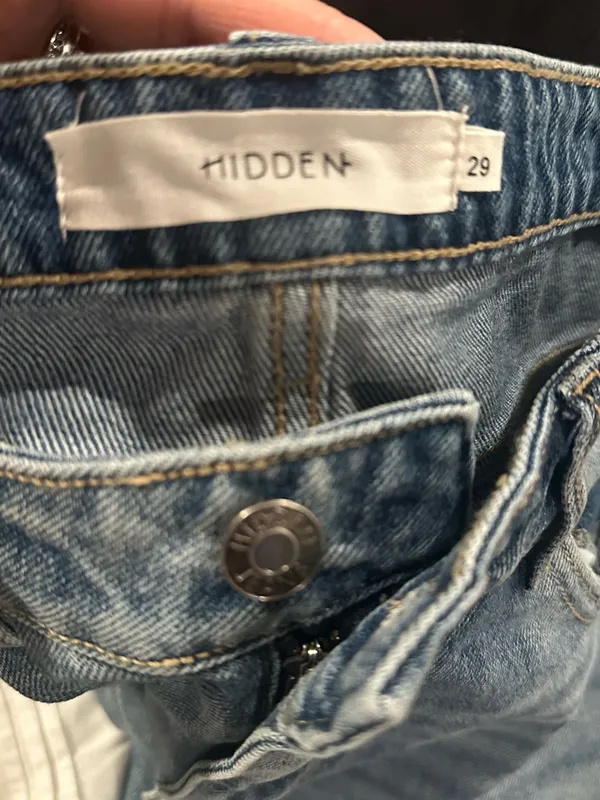 Hidden Tracey Lace-Up Hem Sides Ankle Crop Blue Jeans 29 - Image 6