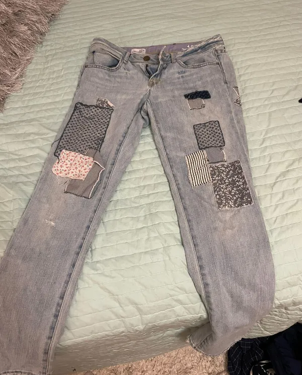Patchwork Jeans Size 27 - Image 4