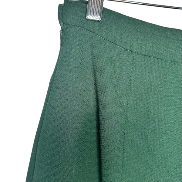 Doncaster Skirt Womens Size 6 Green A-Line Midi Pleated Hem Work Formal - Image 6