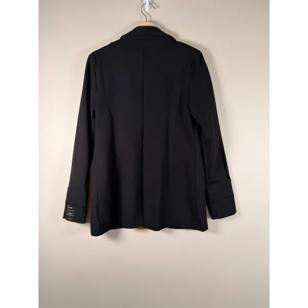 STOOSH Black Tailored Blazer Womens‎ Medium Open Front Career Work Jacket - Image 4