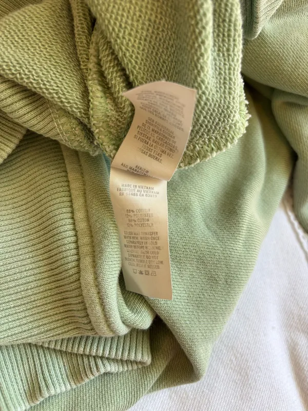 Aerie Green V-Neck Oversized Sweatshirt - Image 5