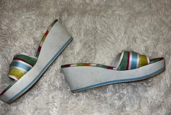 Coach Y2K Multi Colored Fiona Platform Sandal Size 9 - Image 2