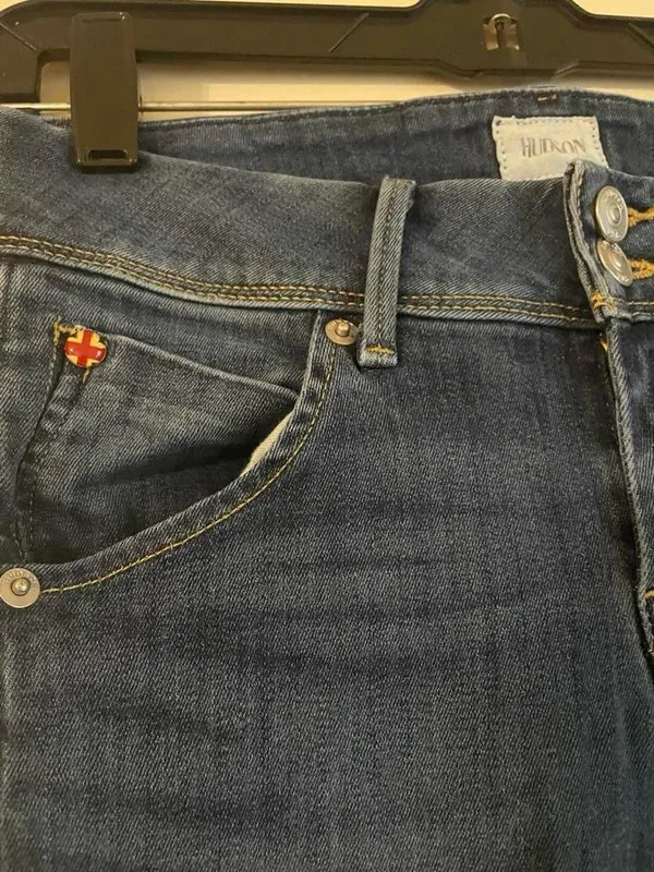 HUDSON Jeans Collin Flap Pocket Skinny Stretch Denim VERA 25 - Image 3