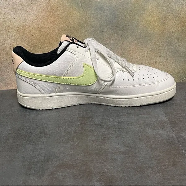 Nike Court Vision White/Green Women's Leather Tennis Shoes Size 9 - Image 12