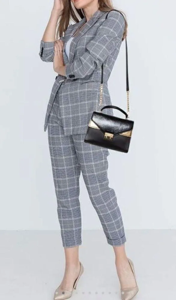 Michael Kors Black and gold python, Sloane crossbody - Image 4