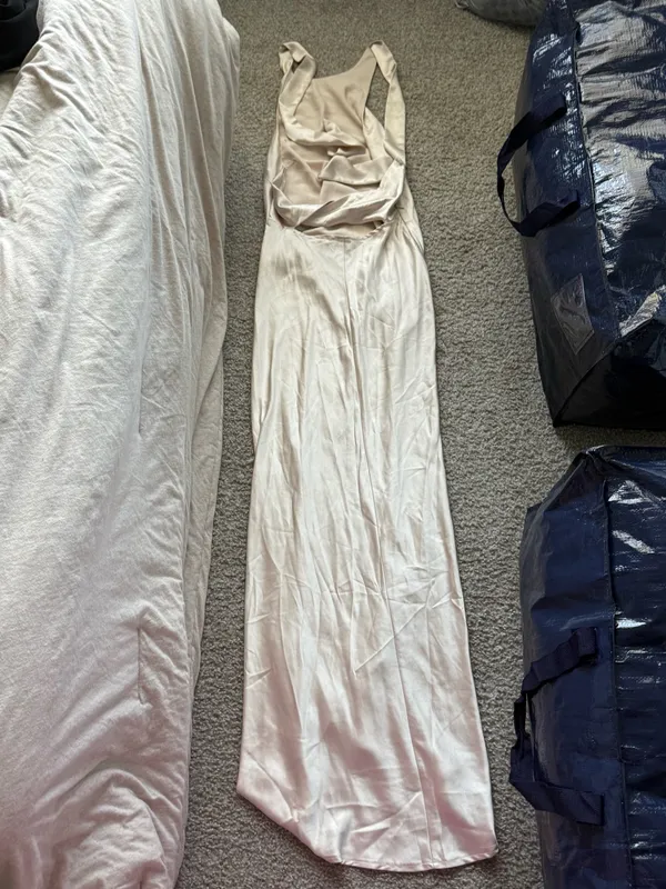 Champagne Hello Molly Maxi Dress Silk - Image 3