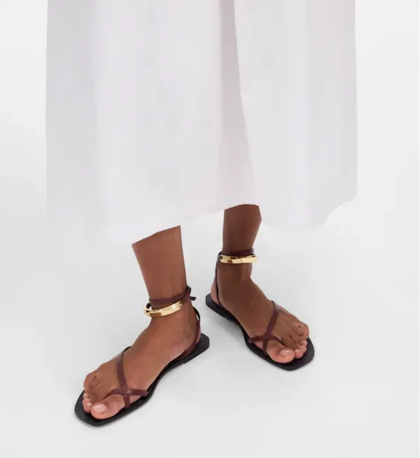 Madewell Vira Bangle Ankle-Wrap Sandal in Leather - Image 4