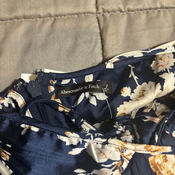ABERCROMBIE & FITCH Floral Maxi Dress — Navy Blue Floral | S - Image 7
