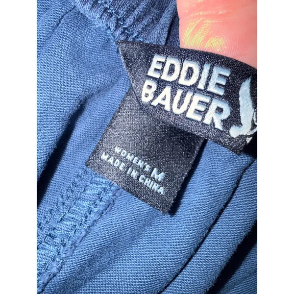 NWT Eddie Bauer Everyday Tencel Lyocell Utility Shorts Blue Women's Medium - Image 3