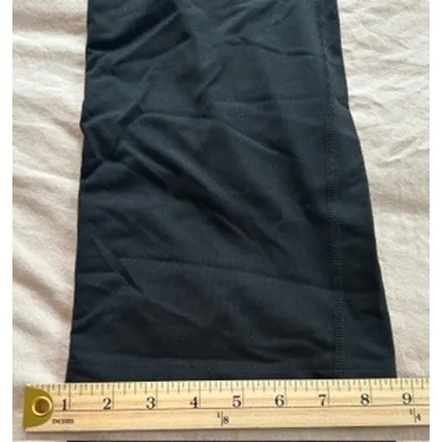 Victorias Secret PINK Yoga Pants Black Mint Green Foldover Flare Leg Leggings - Image 7