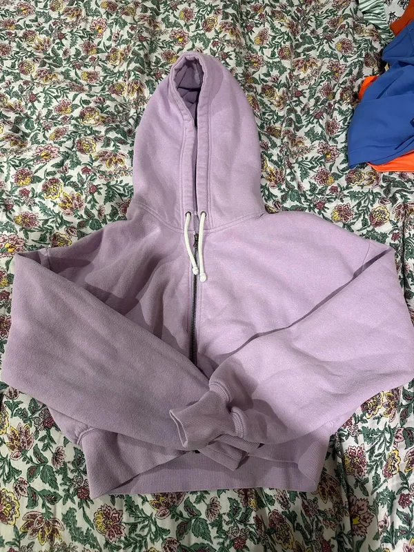 Urban Outfitters Crop Zip-Up Hoodie - Image 2