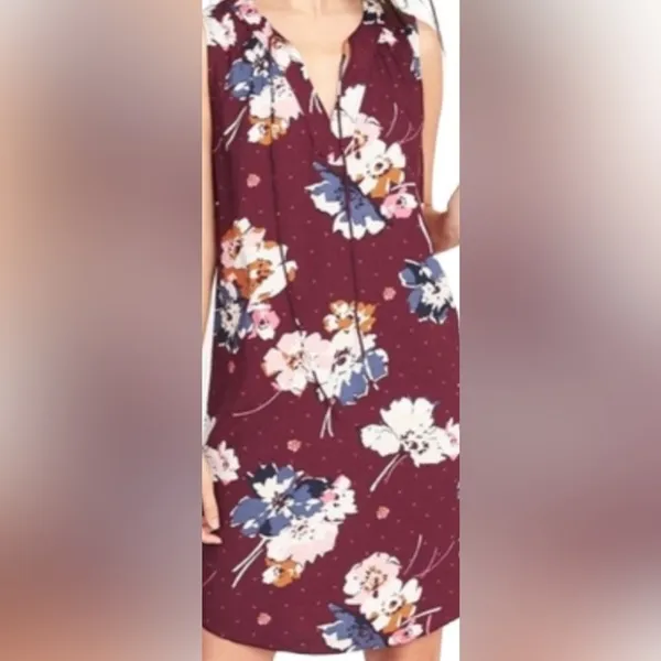 Old Navy Floral‎ Shift Dress Size Large - Image 13