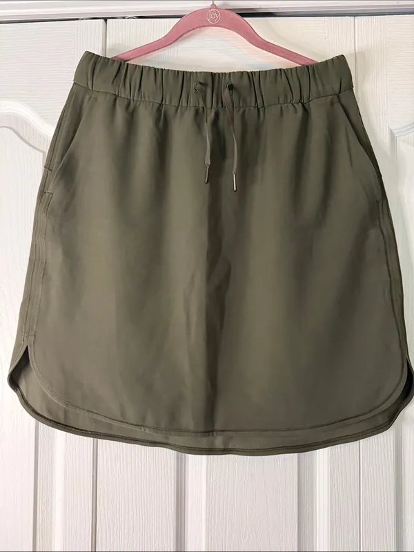 Lululemon On The Fly Skirt in Dark Olive - Image 2