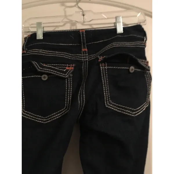 Bongo Women's Juniors Blue Denim Jeans Size 5 - Image 7