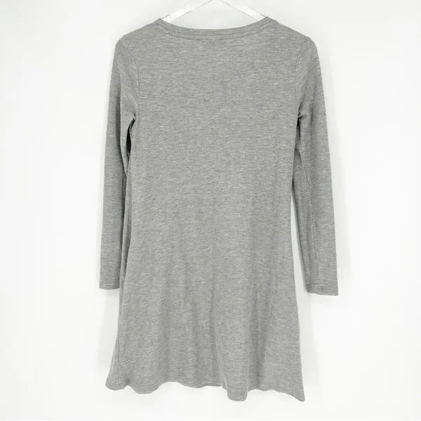 Toad&Co. Long Sleeve Waffle Dress Women's Size XS Gray Outdoor‎ Lifestyle - Image 2