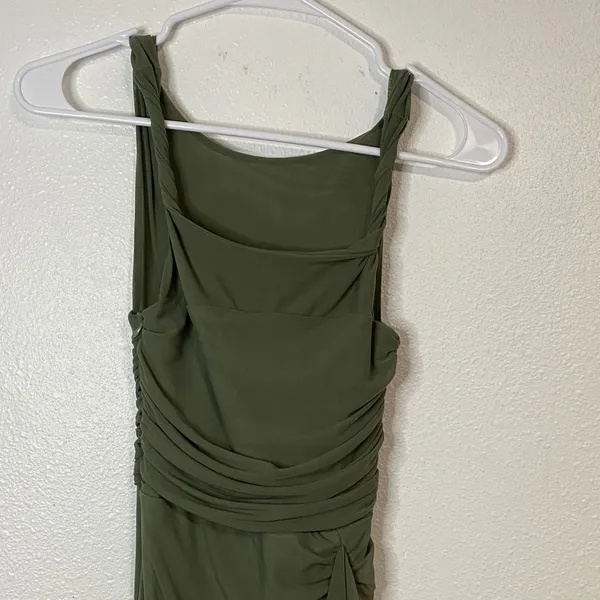 Elegant Asymmetrical Green Dress Saints & Secrets Size XS - Image 4