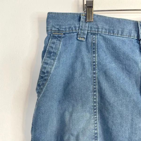 Old Navy OG Chino High Rise Utility Slouchy Ankle Denim Jeans Elastic Waist XL - Image 6