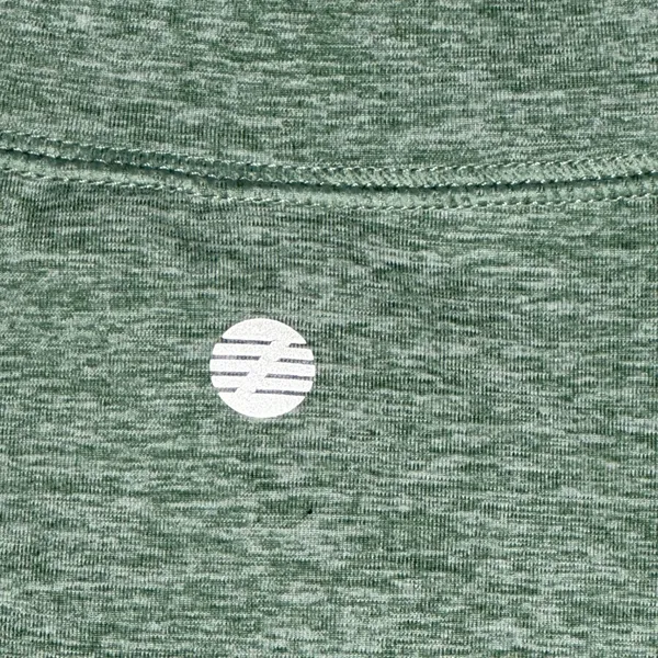 Z by Zella Womens‎ Medium Green Heathered Cropped Mock Neck Pullover Long Sleeve - Image 3