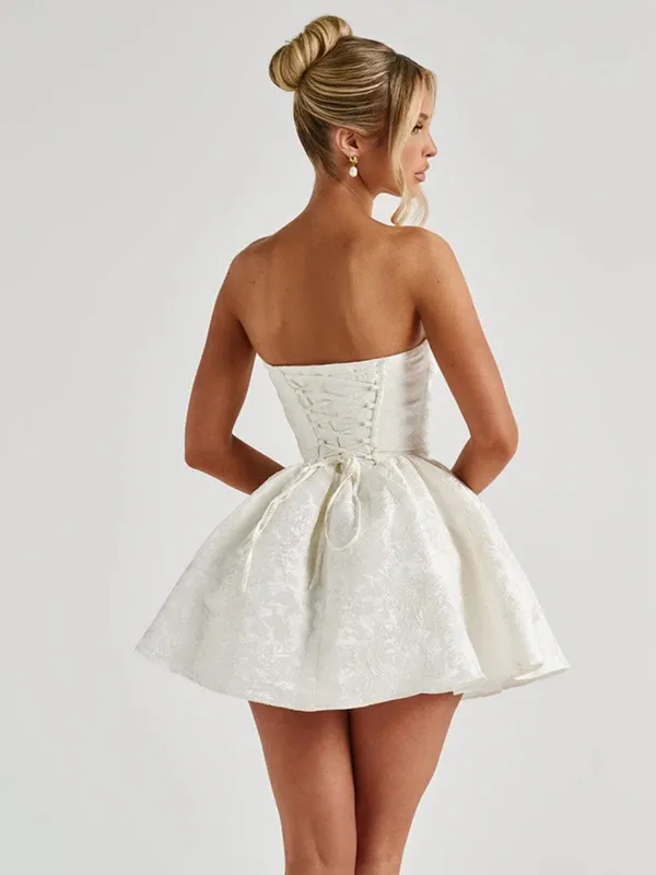 NWT Babyboo Salome Mini Dress in Ivory - Image 2