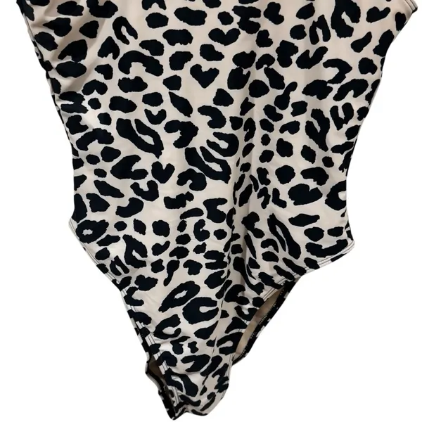 NEW Dixperfect Malibu Retro 80/90s High Cut Low Back Leopard One Piece Size‎ S - Image 8