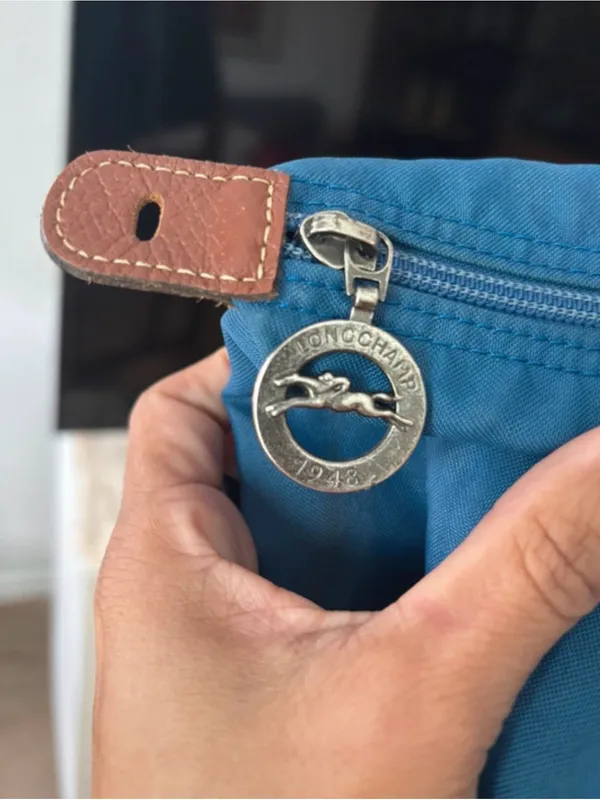 Longchamp Le Pliage Large Blue Travel bag - Image 3