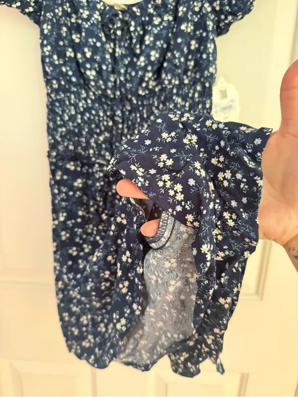 NWT Altar’d State Navy Floral Mini Dress - Image 3