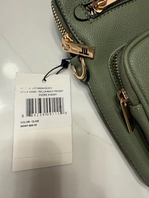London Fog Olive Crossbody Bag - Image 2