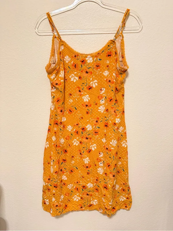 Idyllwind printed lightweight mini dress, spaghetti straps slip dress size M - Image 8