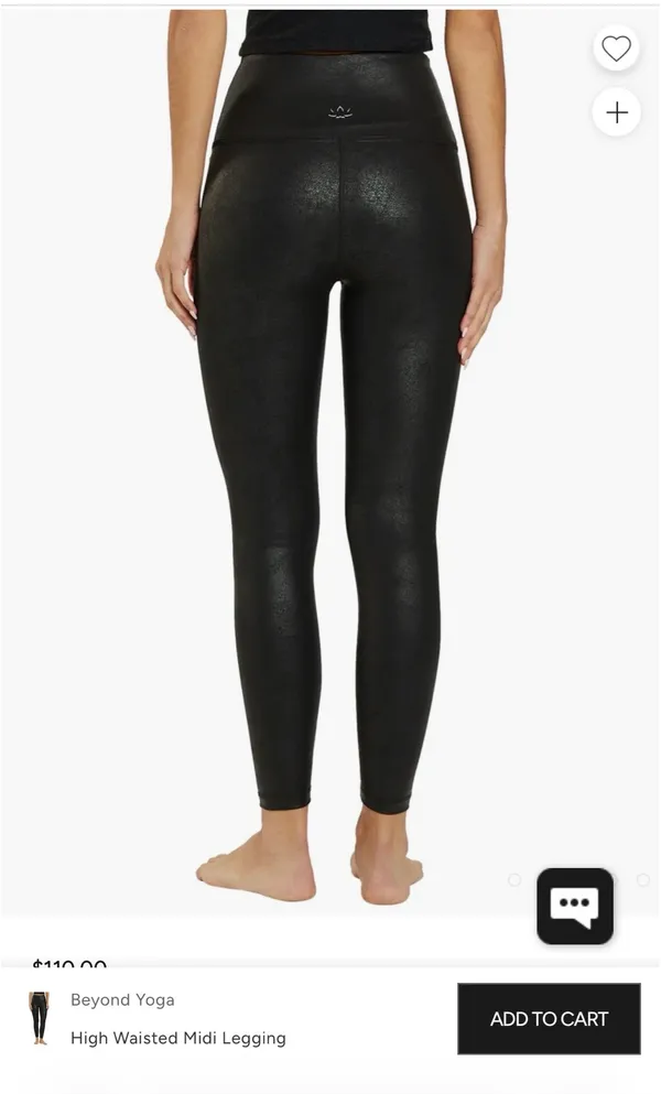 Beyond Yoga black shine  leggings - Image 3