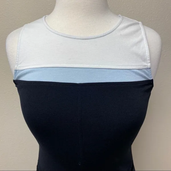 Sanctuary Colorblock Mod Shift Mini Dress Black White Blue S - Image 7