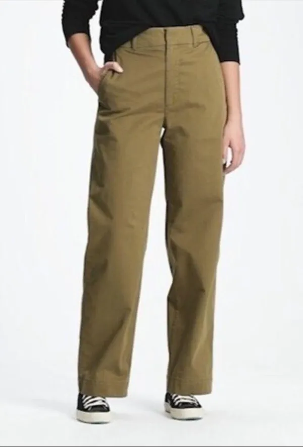NWOT GAP High Rise Barrel Khaki Pant Dark Olive Green SZ-8 - Image 3