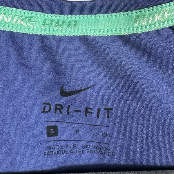 Nike Dri-FIT Short Sleeve Athletic Top Blue Running Workout Shirt Women’s Size S - Image 7