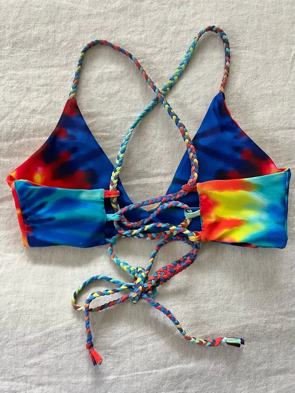 Zaful Tie-Dye Bikini Top - Image 2