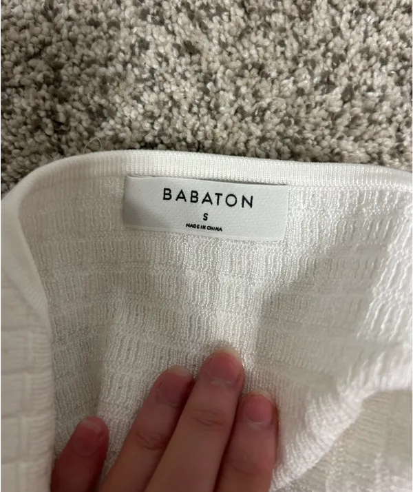 Babaton Sculpt Knit Button Top - Image 3