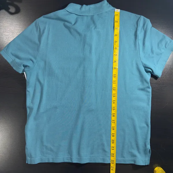 Women’s Athleta 5 Button Teal Pique Polo Size Medium NWT - Image 9