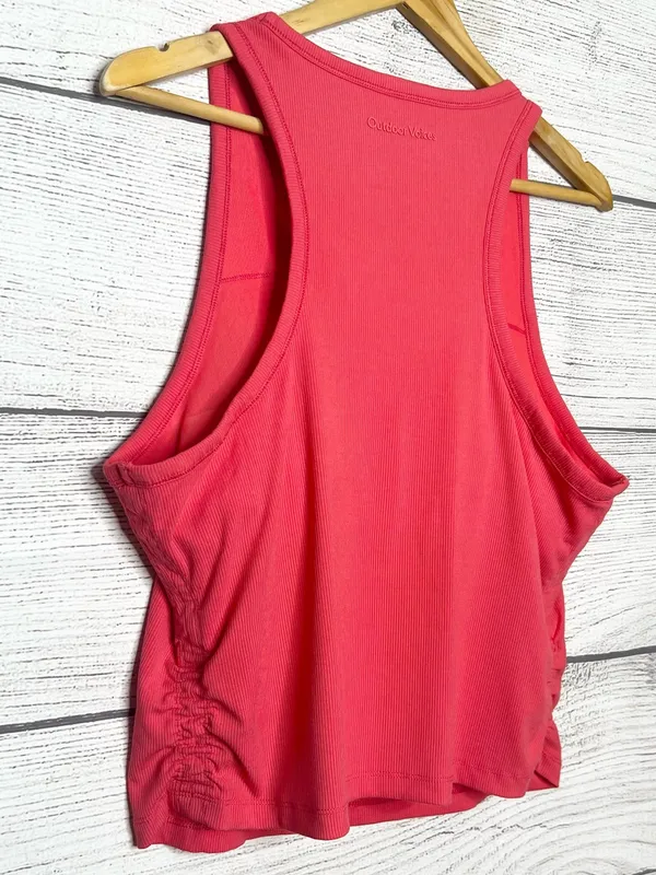 Outdoor Voices Coral Pink Ribbed Athletic Tank Top with Built In Bra Size XXL - Image 7
