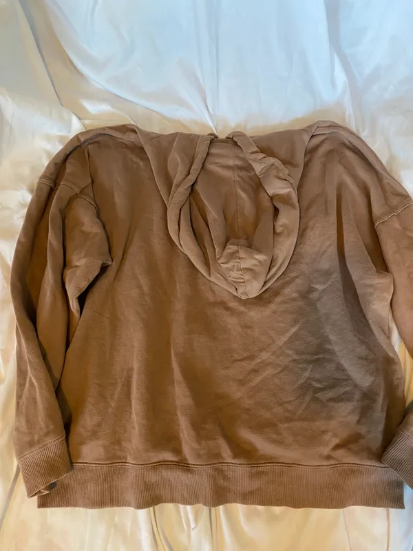 Aeropostale brown zip up hoodie - Image 6