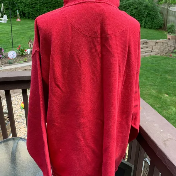 Vintage Disney Store Winnie The Pooh & Piglet Red Sweatshirt Top Shirt Size L - Image 6