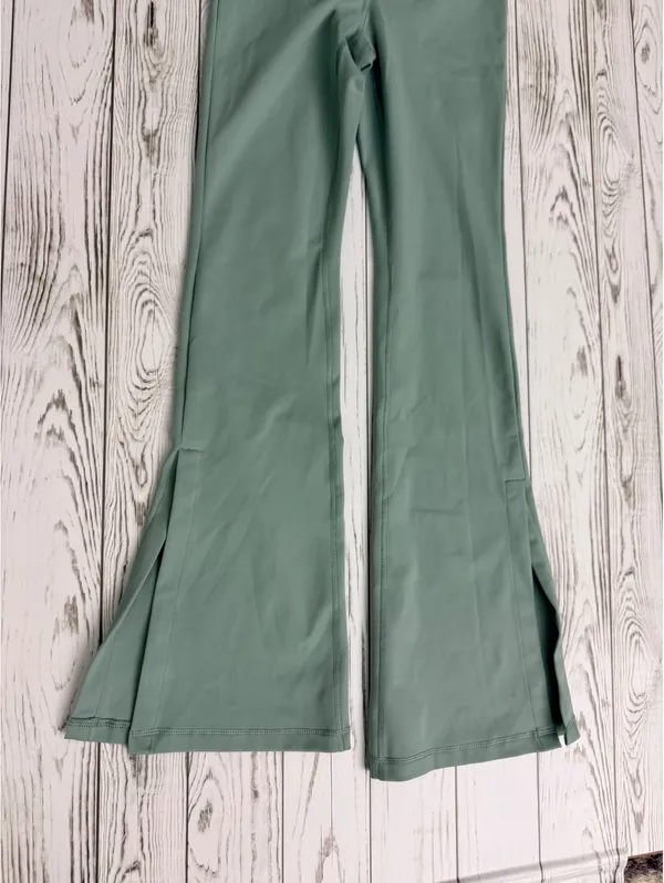 Yogolicious LUX Women’s Small Sage Green High Rise Flare Yoga Leggings - Image 3
